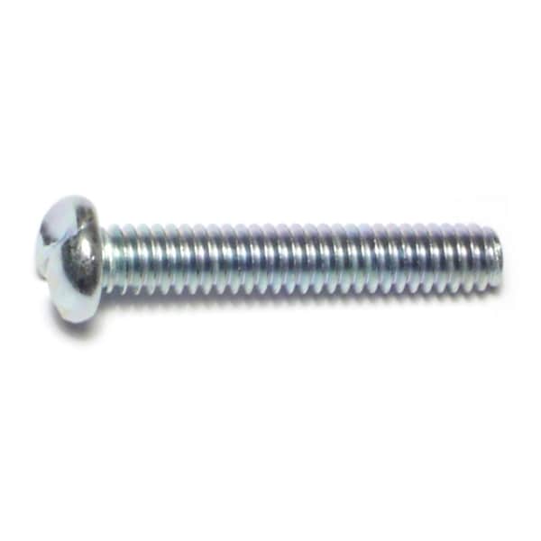 Midwest Fastener 1/4"-20 x 1-1/2 in Slotted Round Machine Screw, Zinc Plated Steel, 15 PK 70954 - main